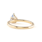 Maria Ring, 1.10ct Light Blue Madagascar Sapphire