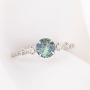 Celeste Ring, 0.73ct Parti Blue Montana Sapphire