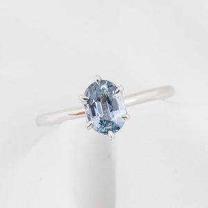 Floryn Ring, 1.37ct Unheated Sapphire, oval shape gemstone