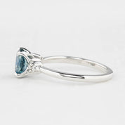 Teresa Ring, 0.82ct Blue Madagascar Sapphire