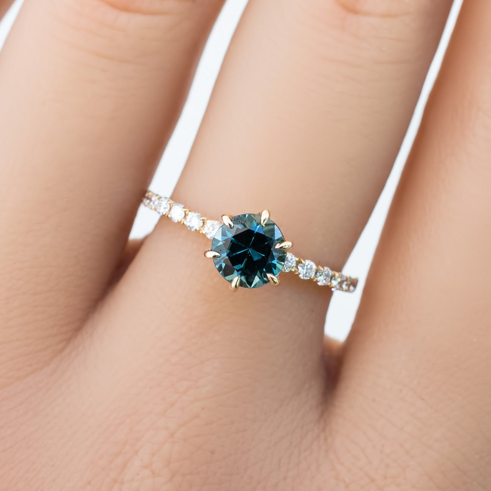 Maria Luxe Ring, 1.11ct Queensland Sapphire