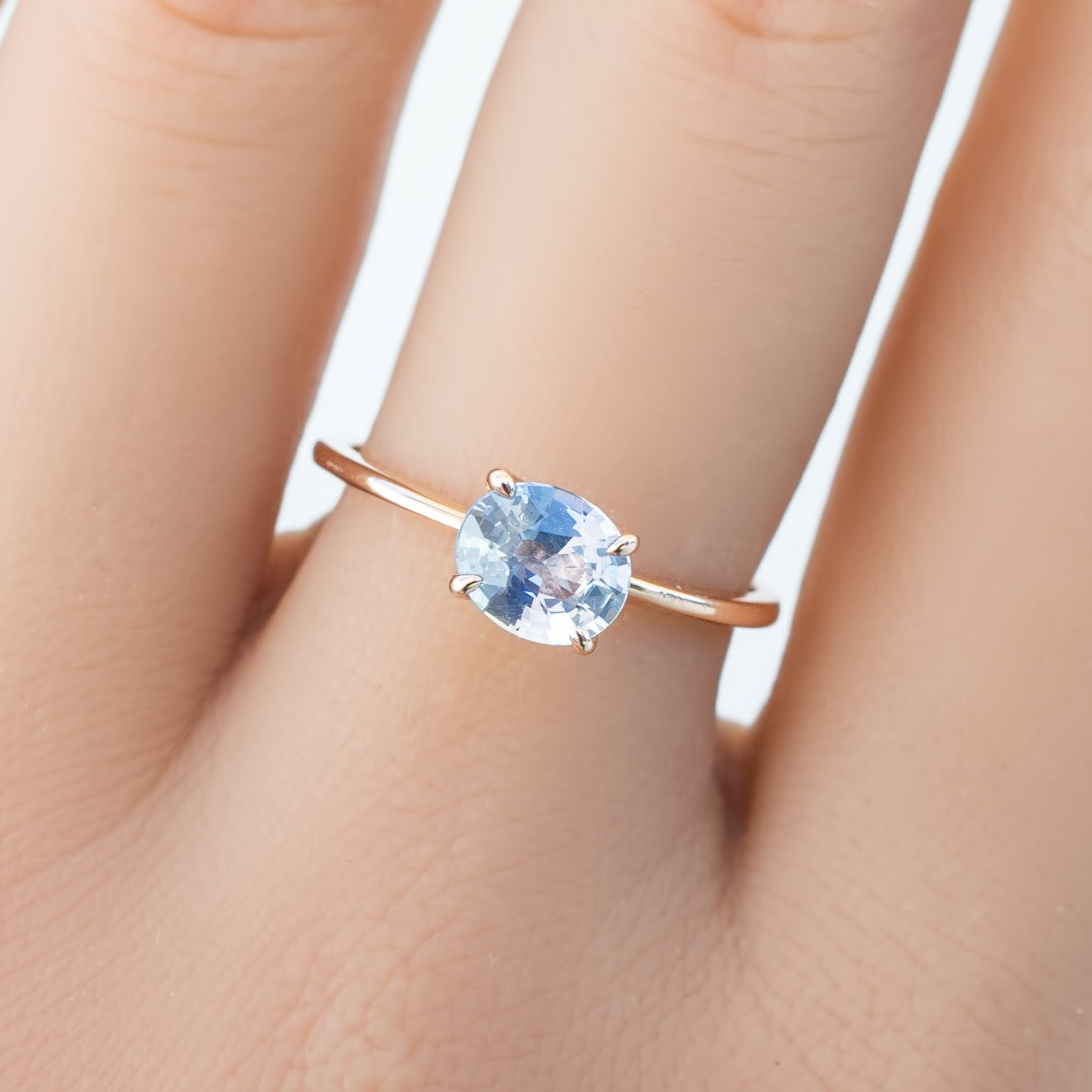 Sara Ring, 1.11ct Madagascar Sapphire, oval shape gemstone