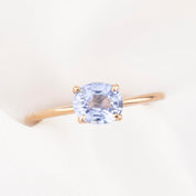 【即日配送】サラリング ・1.11ct・非加熱マダガスカル産ライトブルーサファイア・K14RG