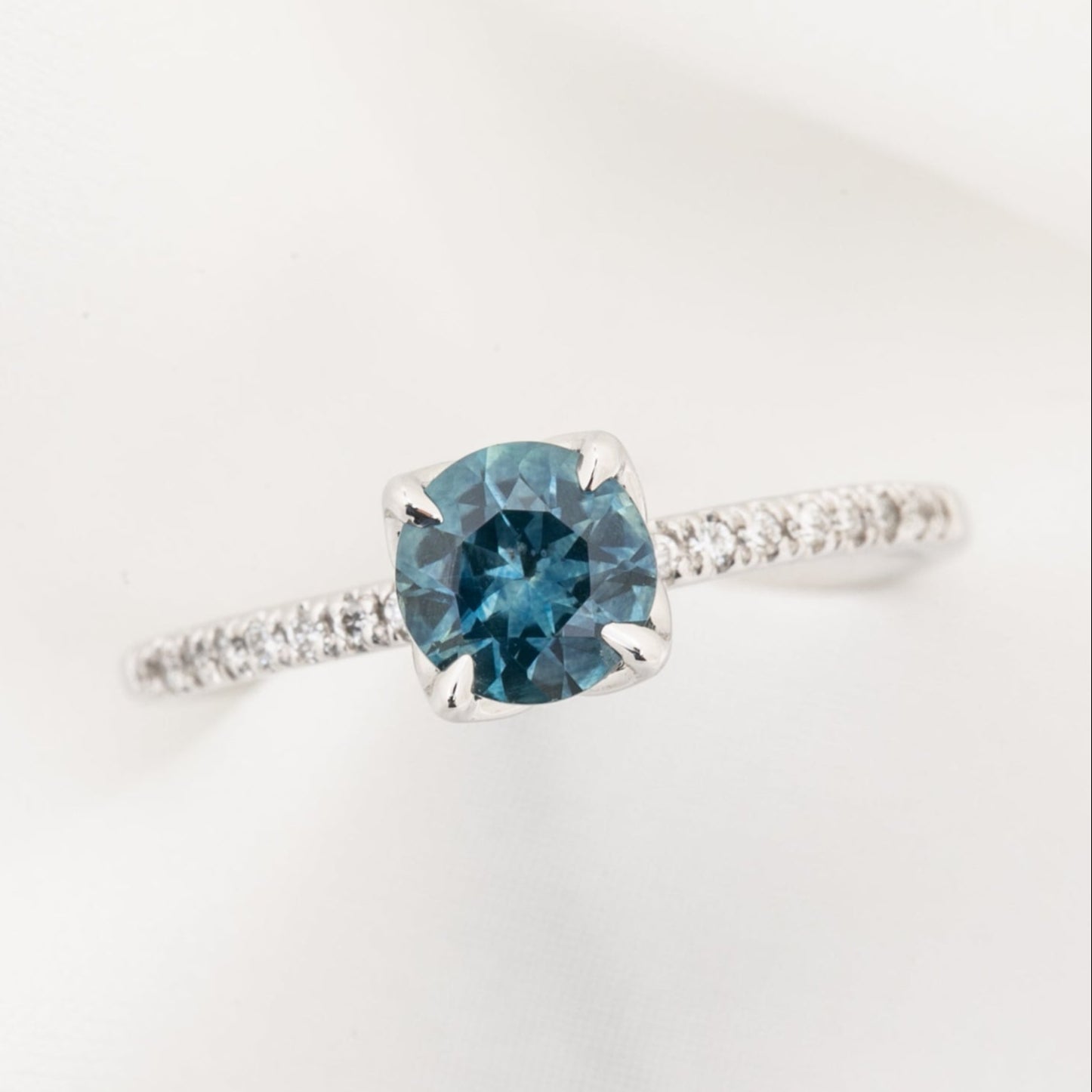 Maria Ring, 1.03ct Montana Sapphire