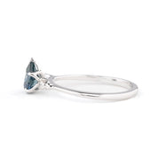 Estel Ring 0.86ct Blue Pear Montana Sapphire, 14K White Gold (One of a kind)