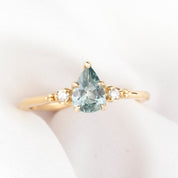Estel Ring, 0.76ct Blue Montana Sapphire