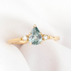 Estel Ring, 0.76ct Blue Montana Sapphire