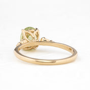 Estel Ring 1.60ct / 1.83ct Light Green Sapphire, 14k Yellow Gold (One of a kind)