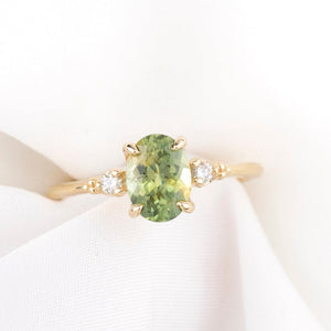 Estel Ring, 1.60ct Montana Sapphire, oval shape gemstone