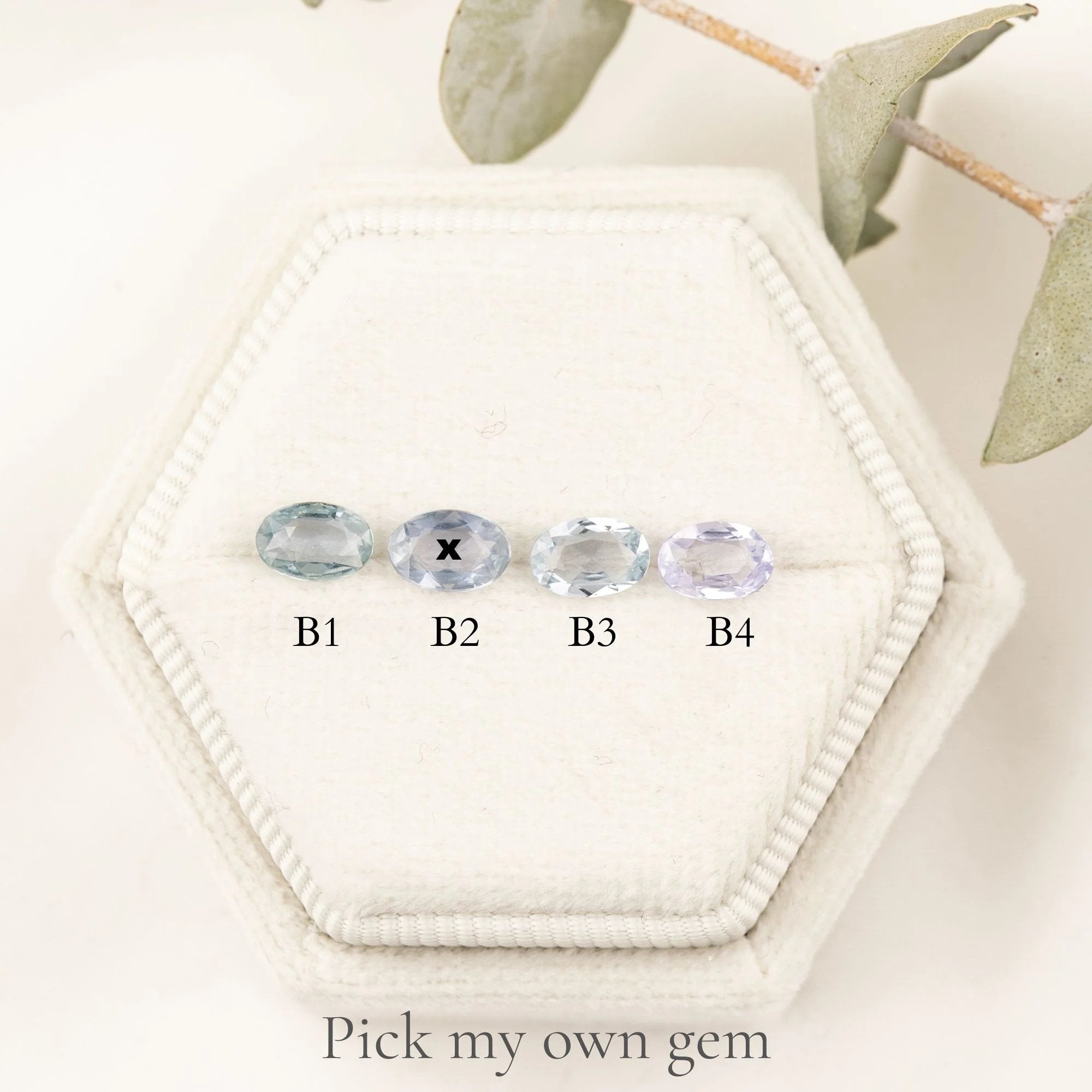 Teresa Ring, 0.50ct Blue Madagascar Sapphire, oval shape gemstone