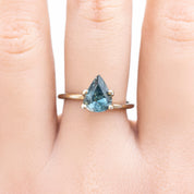 2.09ct Pear Cut Blue Madagascar Sapphire SF365