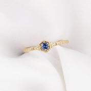 blue sapphire agatha ring