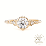 Agatha Ring, Round Brilliant Cut Diamond