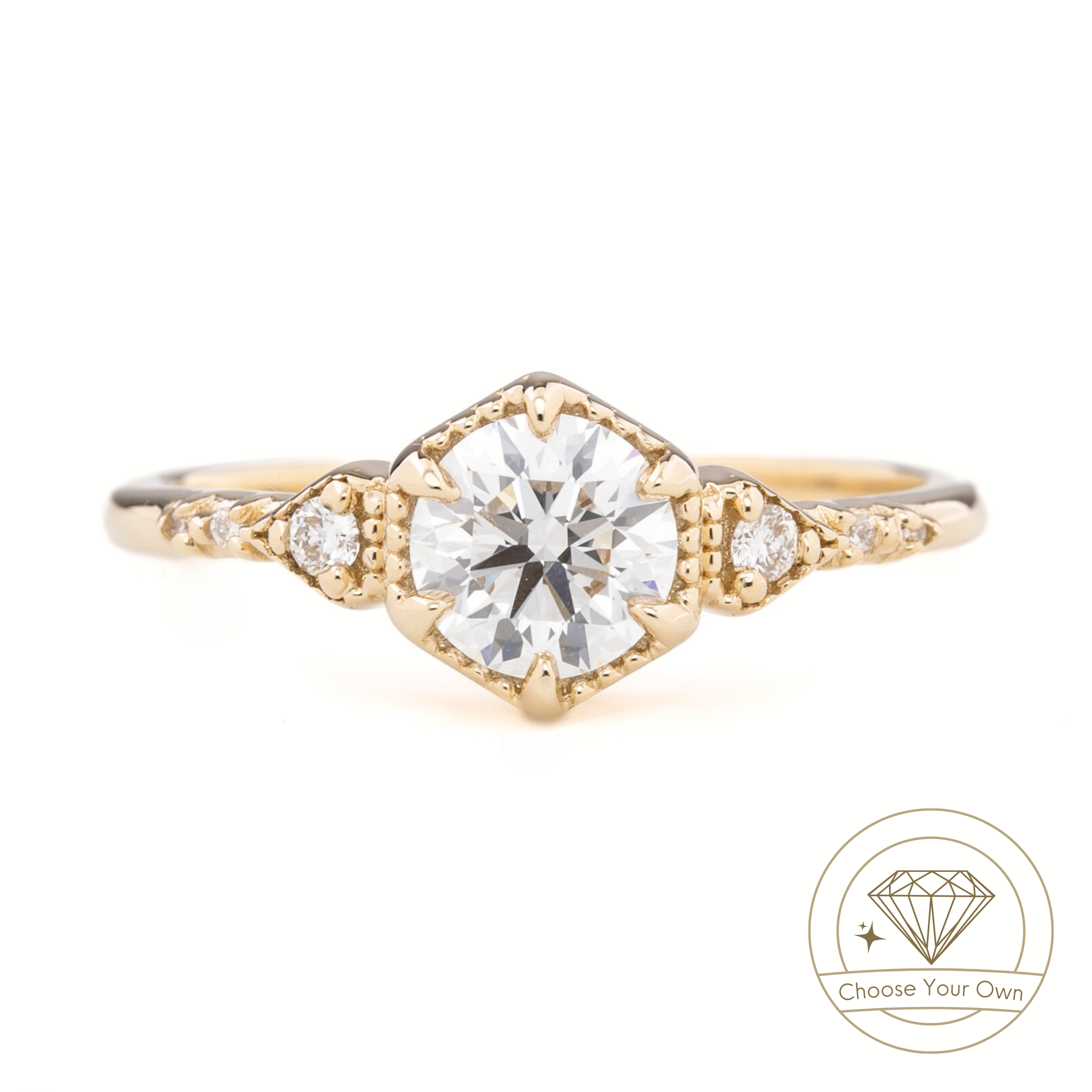 Agatha Ring, Round Brilliant Cut Diamond