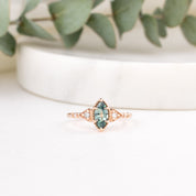 Agatha Ring, 0.50ct Marquise Cut Sapphire