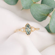 Agatha Ring, 0.50ct Marquise Cut Sapphire