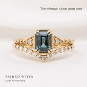 【一点物】アガサリング ・1.06ct・加熱モンタナ産ティールブルーサファイア・K14YG