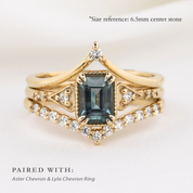 【一点物】アガサリング ・1.06ct・加熱モンタナ産ティールブルーサファイア・K14YG