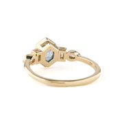 Edith Ring 1.42ct Light Blue Montana Sapphire, 14k Yellow Gold (One of a kind)