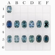 0.60-0.80ct Calibrated Oval Montana Sapphires (6.5mm)