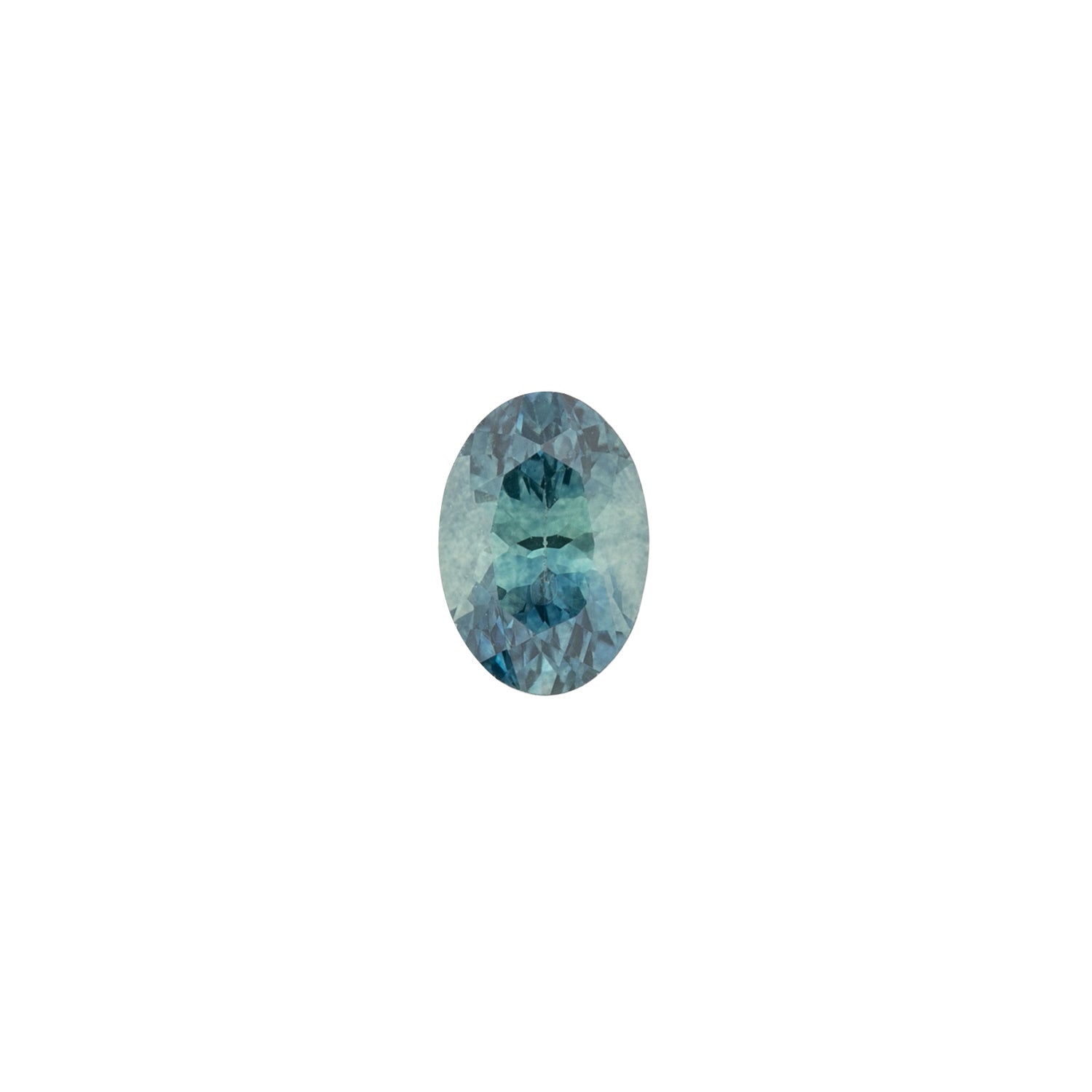 0.96ct Oval Cut Blue Green Montana Sapphire