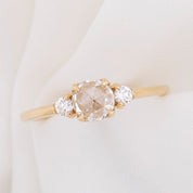 Sofia Ring, 0.40ct Rose Cut Diamond, 14k Yellow Gold (One of a kind)