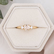 Sofia Ring, 0.40ct Rose Cut Diamond, 14k Yellow Gold (One of a kind)