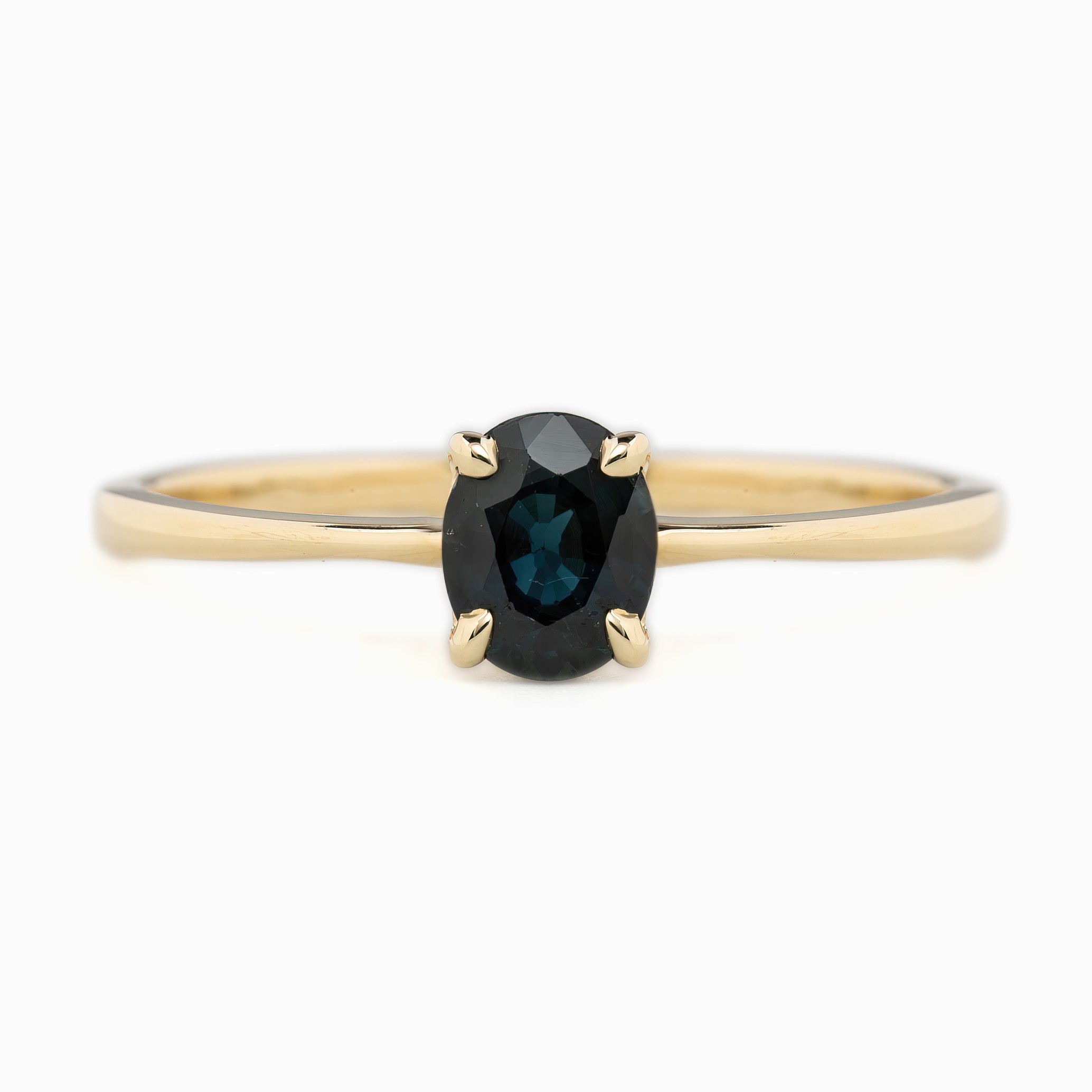 Nina Ring - 0.76ct Teal Blue Tourmaline (One of a kind)