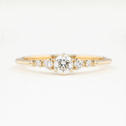 Estel Fleur Six Prongs Ring, 0.25ct Brilliant Cut Diamond (One of a kind)