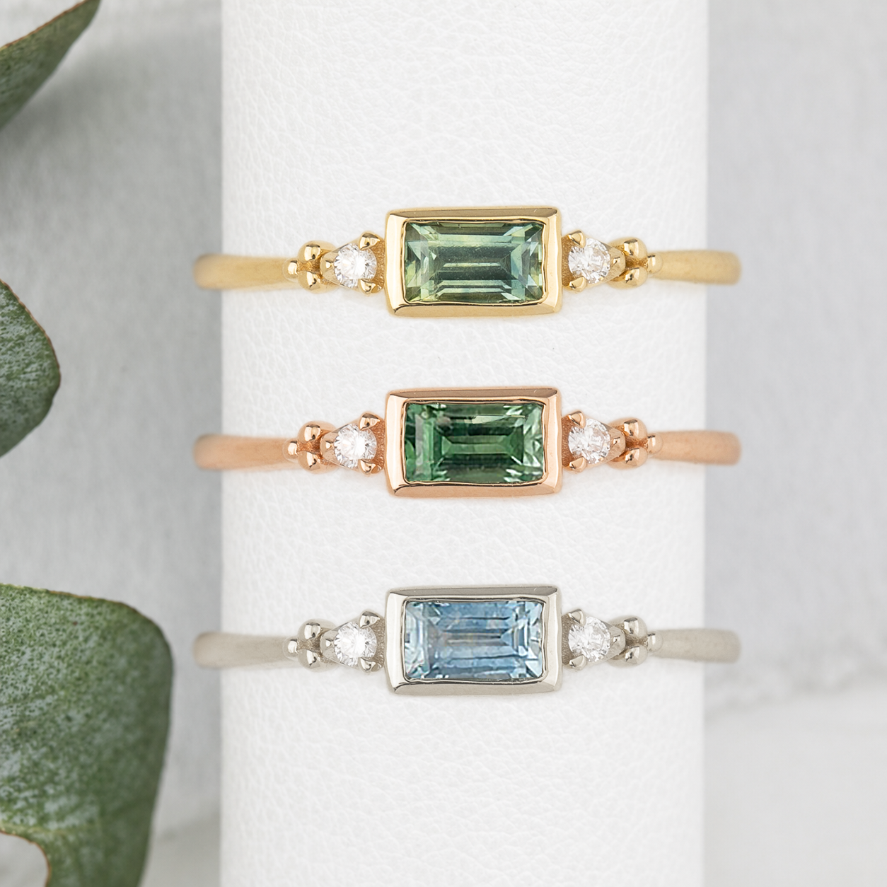 Estel Bezel Ring, 0.50ct Montana Sapphire