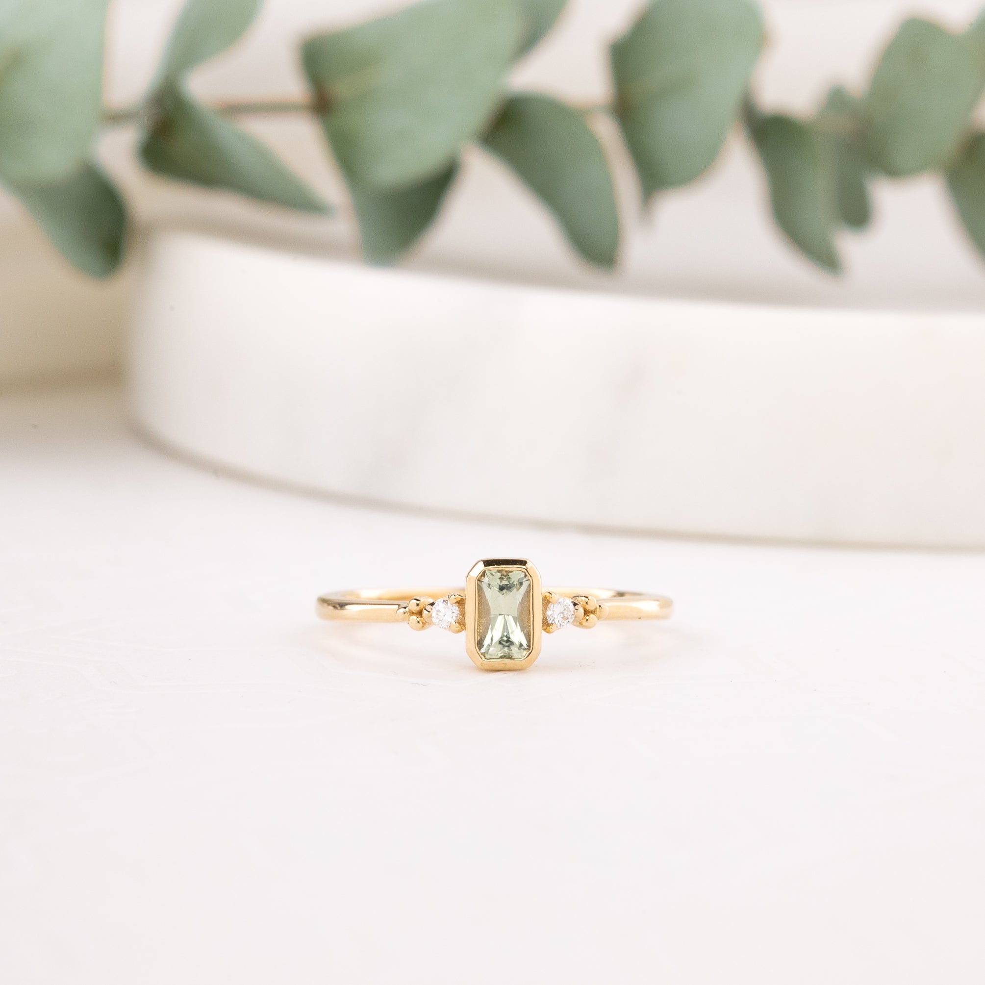 【即日配送】エステルリング ・0.60ct・モンタナ産サファイア・K14YG