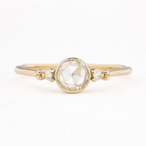 Estel Bezel Ring, Rose Cut Diamond