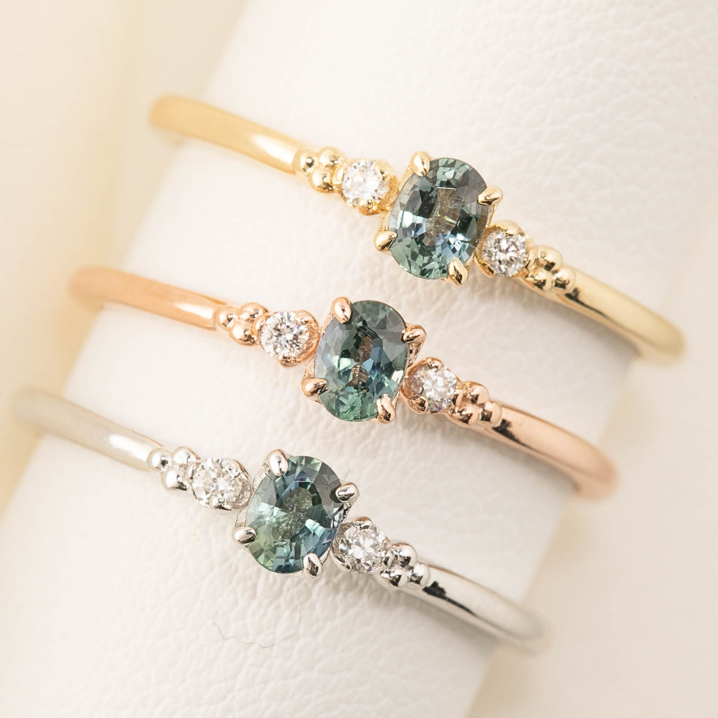 Estel Ring, 0.20ct Unheated Sapphire of your choice