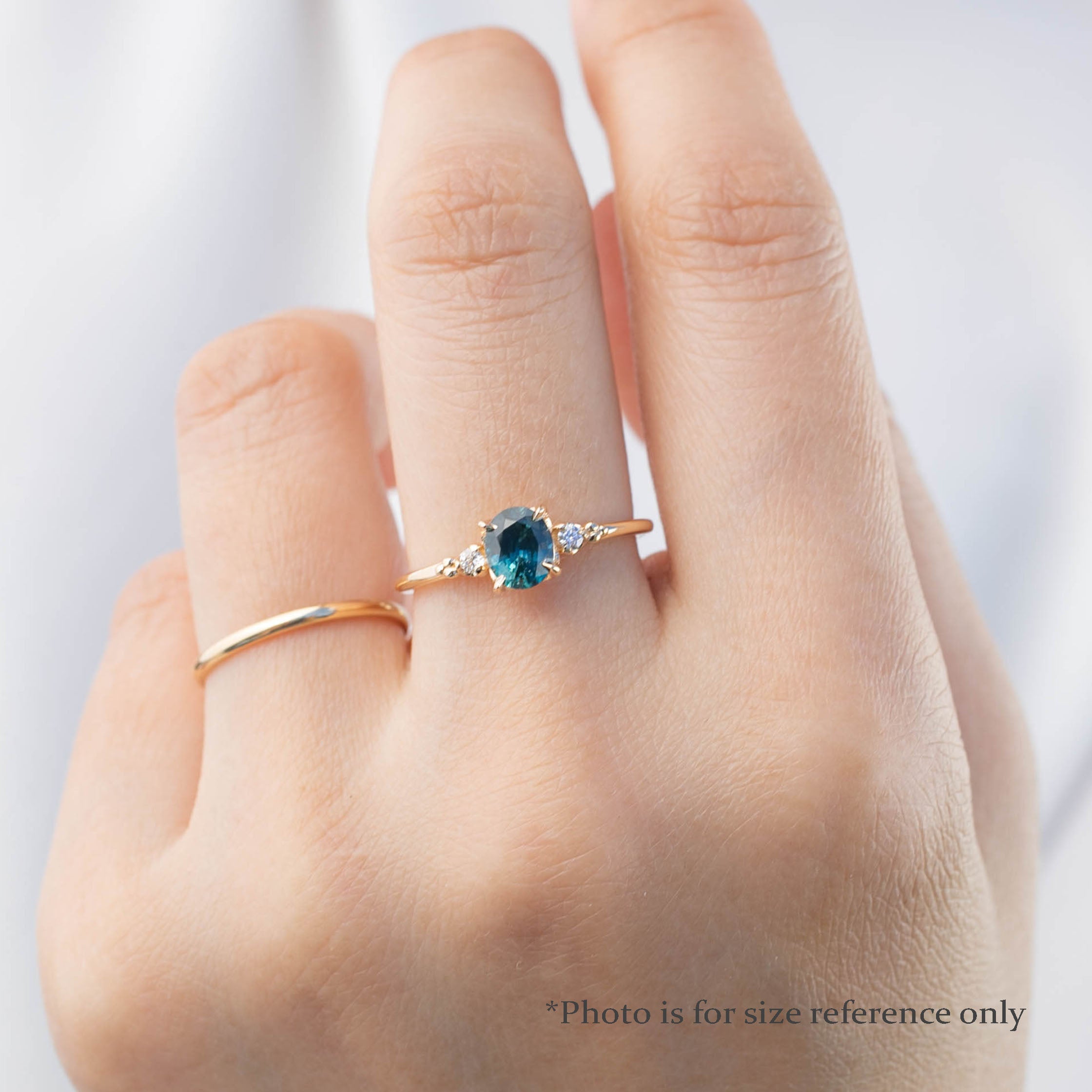 Estel Ring, 0.85ct Montana Sapphire