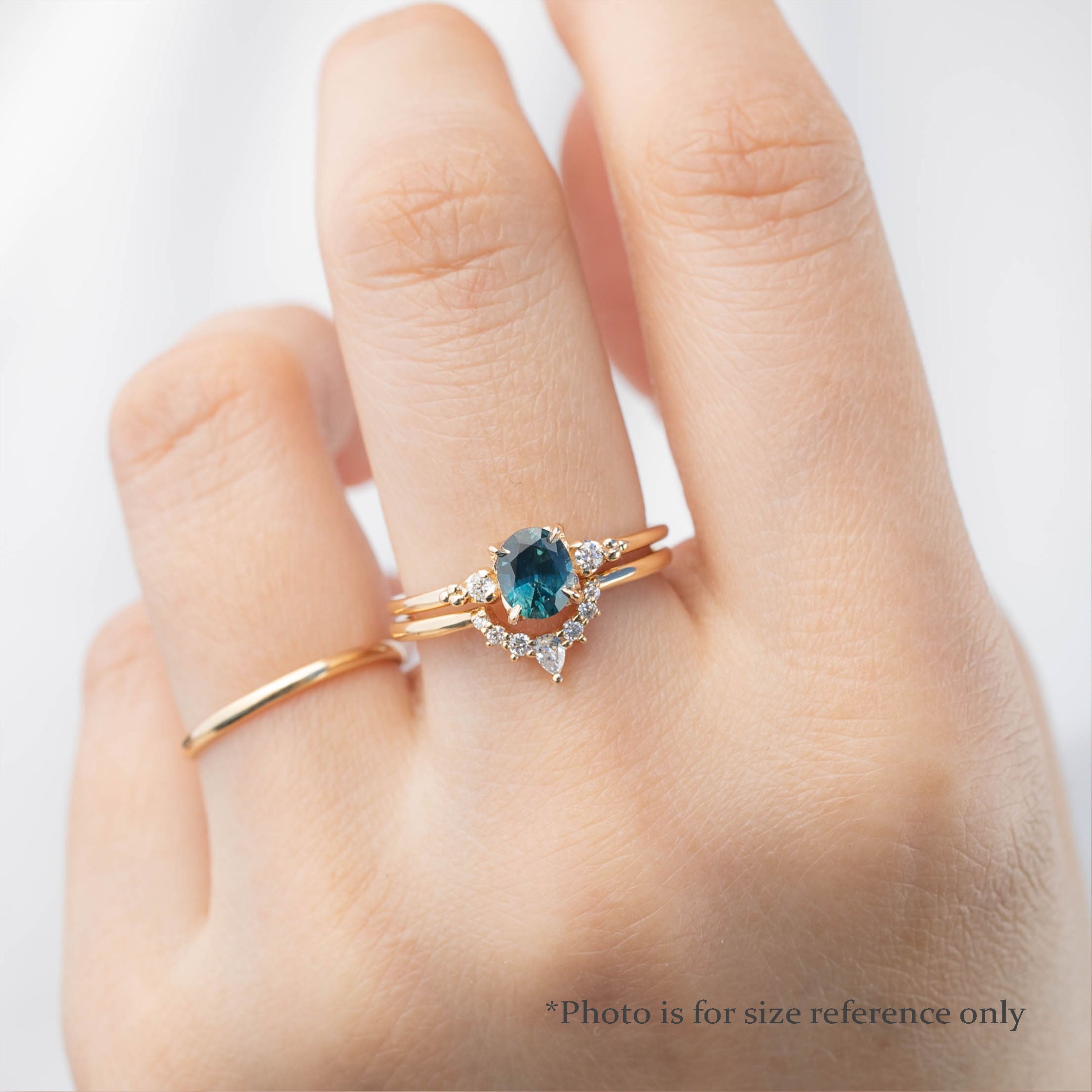 Estel Ring, 0.85ct Montana Sapphire