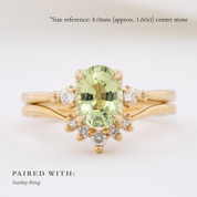 Estel Ring, 1.60ct Green Montana Sapphire