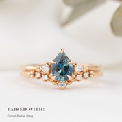 Estel Ring, 0.77ct Blue Montana Sapphire