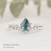 【一点物】エステルリング ・0.69ct・加熱モンタナ産ブルーサファイア・K14WG