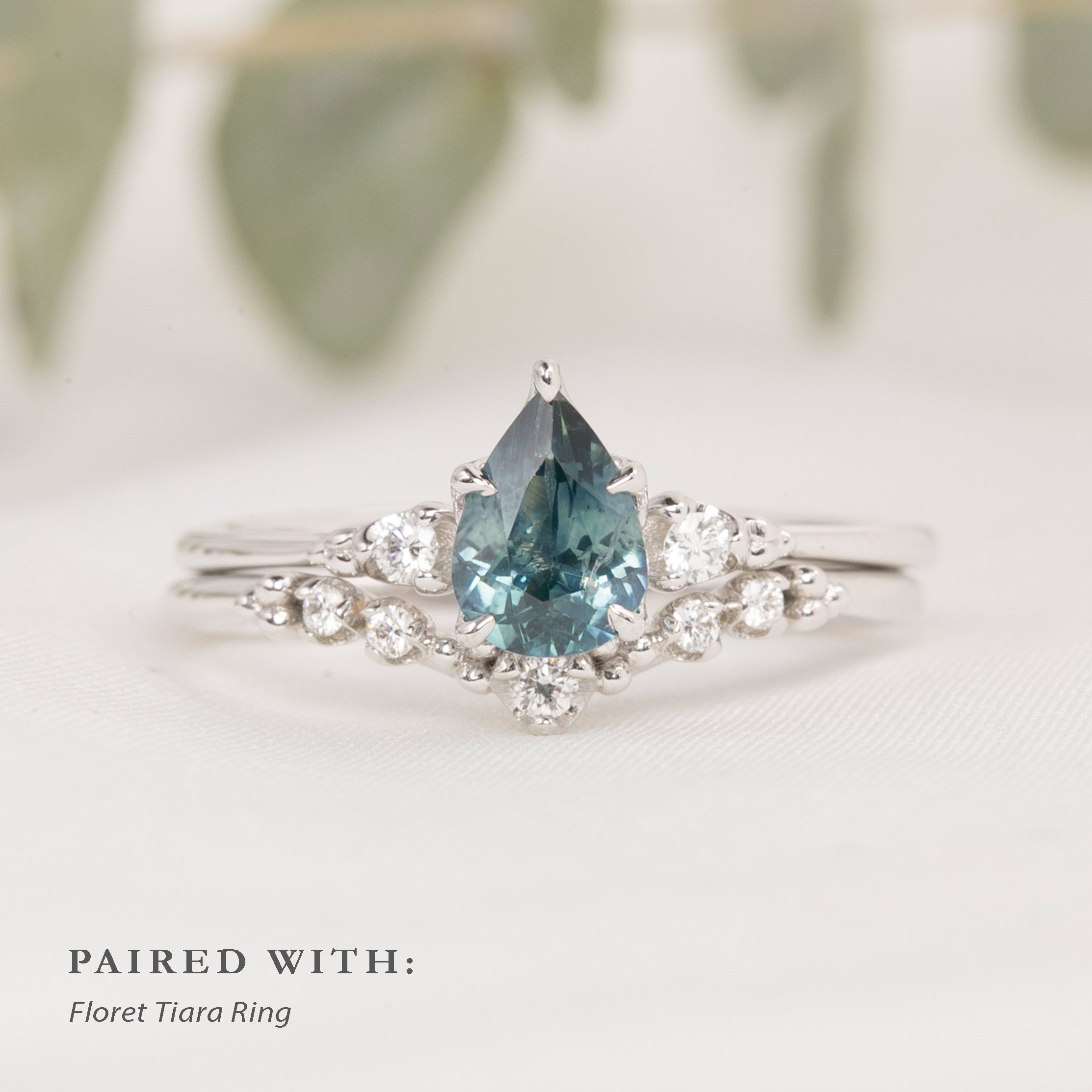 【一点物】エステルリング ・0.69ct・加熱モンタナ産ブルーサファイア・K14WG