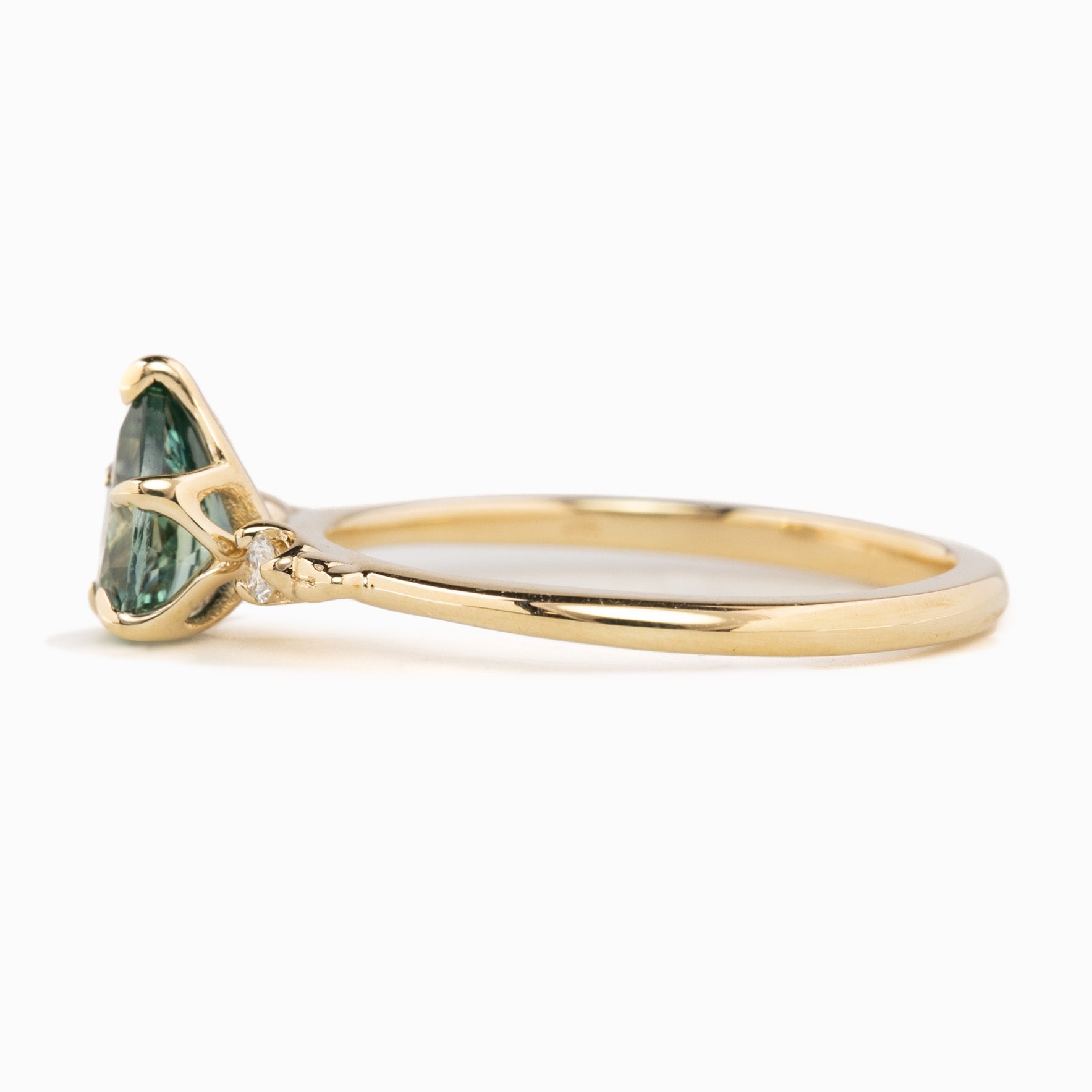 Estel Ring, 0.76ct Blue Montana Sapphire