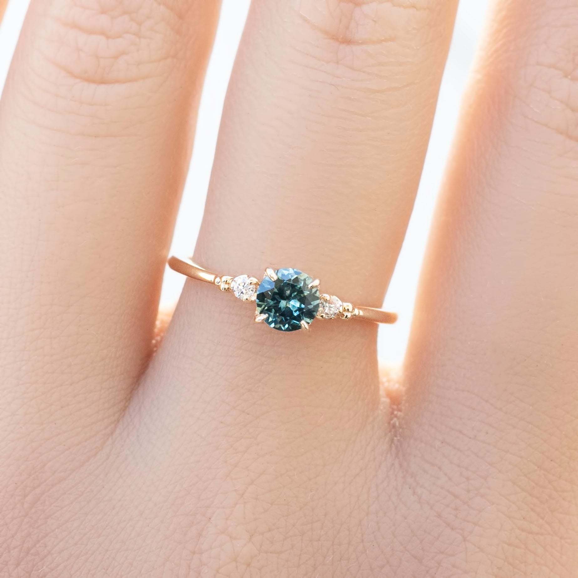 エステルリング ・0.60ct・加熱モンタナ産サファイア・K14YG