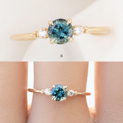 Estel Ring, 0.60ct Montana Sapphire