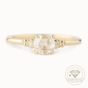 Estel Ring, Round Rose Cut Diamond