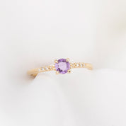 Eloise Ring, 0.35ct Unheated Pink & Purple Sapphire
