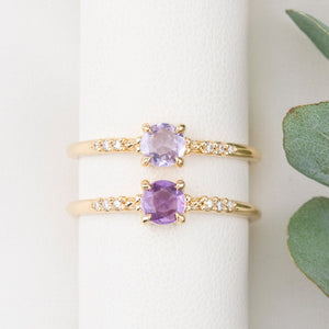 Eloise Ring, 0.35ct Unheated Pink & Purple Sapphire
