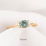 Lena Ring Unheated Umba Sapphire, 14K Yellow Gold (One of a kind)