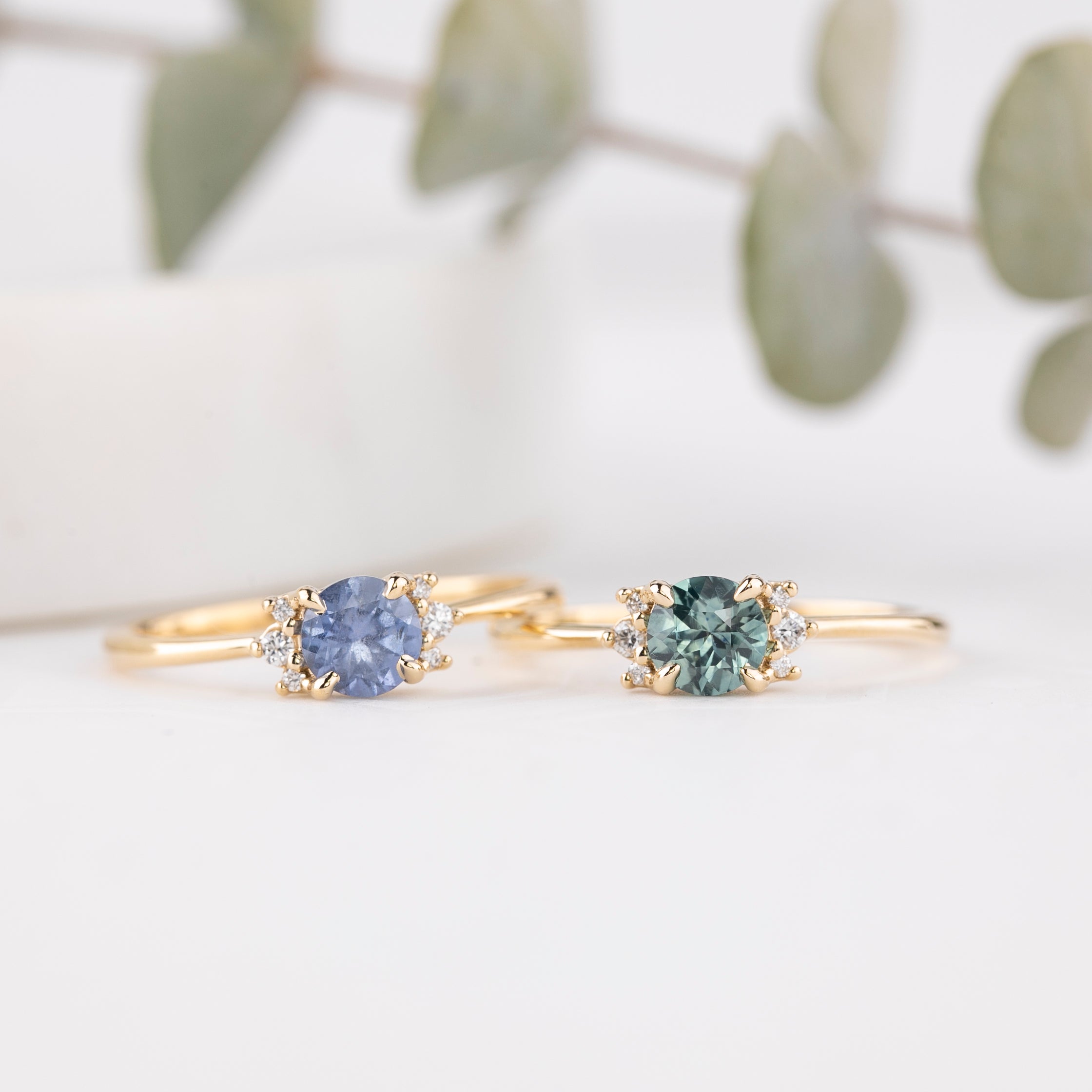 Lena Ring Unheated Umba Sapphire, 14K Yellow Gold (One of a kind)