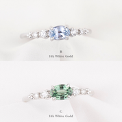 Estel Fleur Ring, 0.60ct Montana Sapphire
