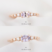 Estel Fleur Ring, 0.60ct Montana Sapphire