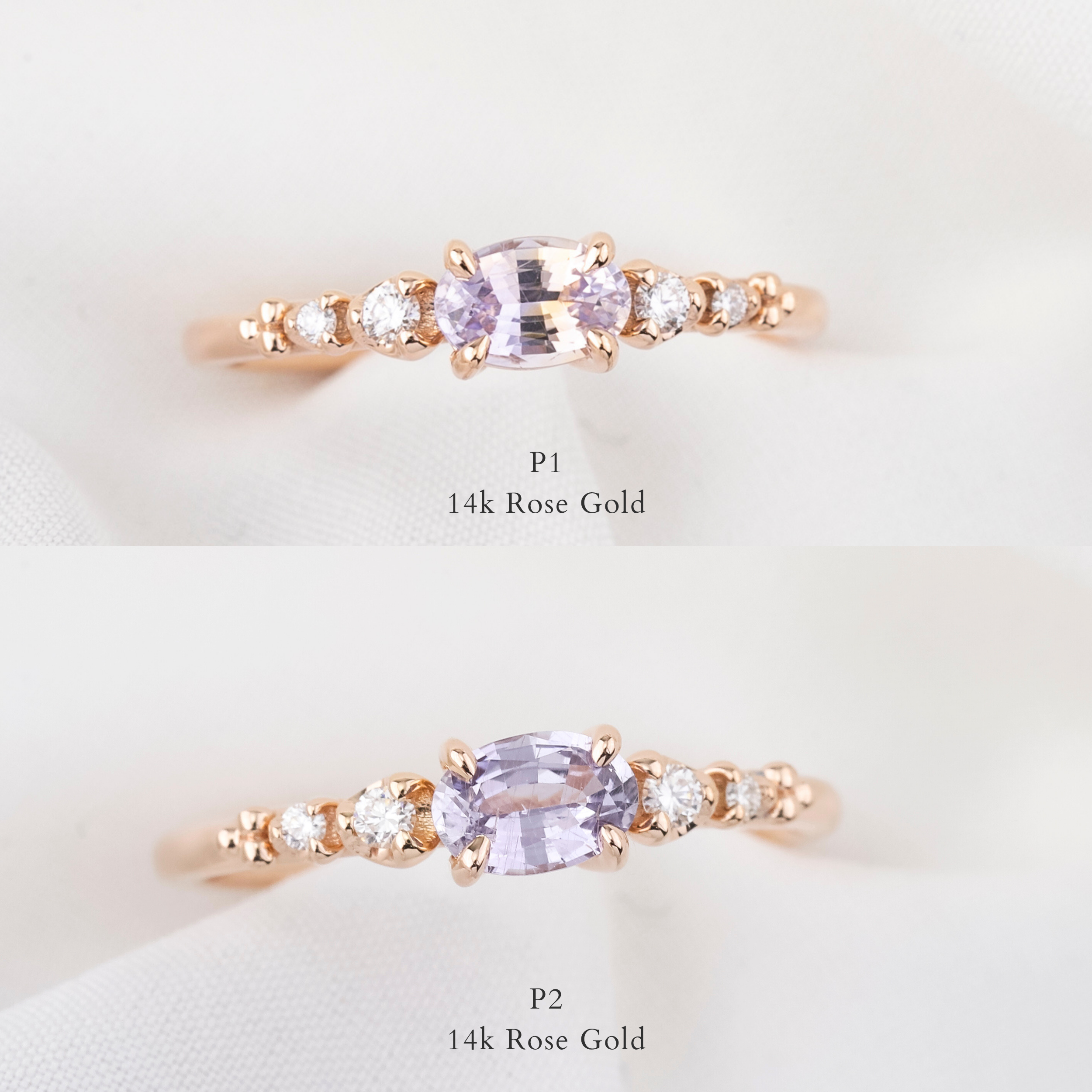Estel Fleur Ring, 0.60ct Montana Sapphire